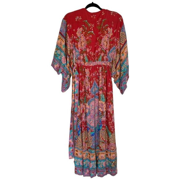 Spell Red and Blue Maxi Dress - Picture 4 of 15